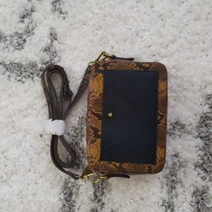 Madewell The Transport Camera Bag in Snake Color Block